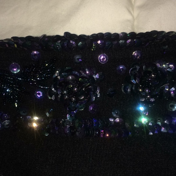 BADASS 60s Cardigan WOULDYA LOOK AT THESE SEQUINS? - Picture 5 of 8